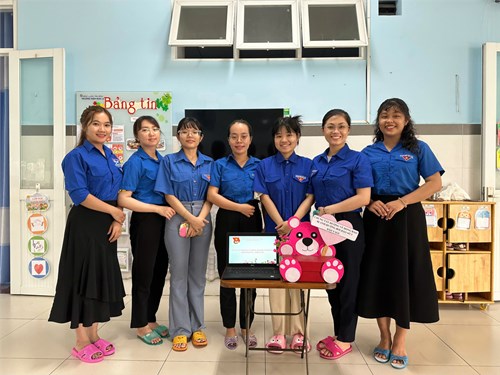 Chi đoàn mầm non 12 chung tay hướng về đồng bào bị ảnh hưởng bởi bão số 3 - bão yagi
